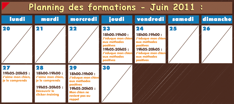 formations juin 2011